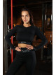 Crop top bezszwowy PUSH UP MAX K084 czarny MITARE