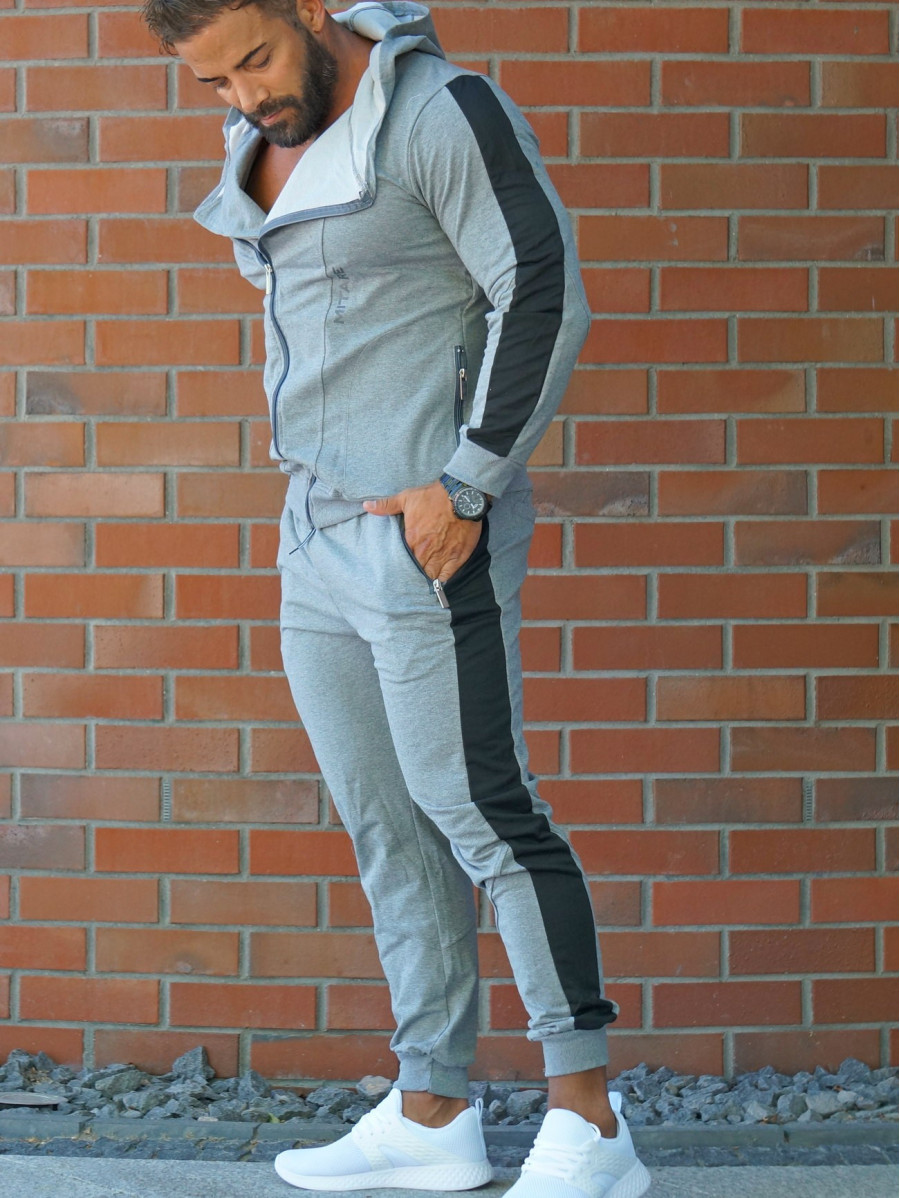Bluza z kapturem K097 ciemnoszara MITARE PRO MAN