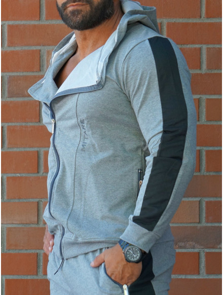 Bluza z kapturem K097 ciemnoszara MITARE PRO MAN 2