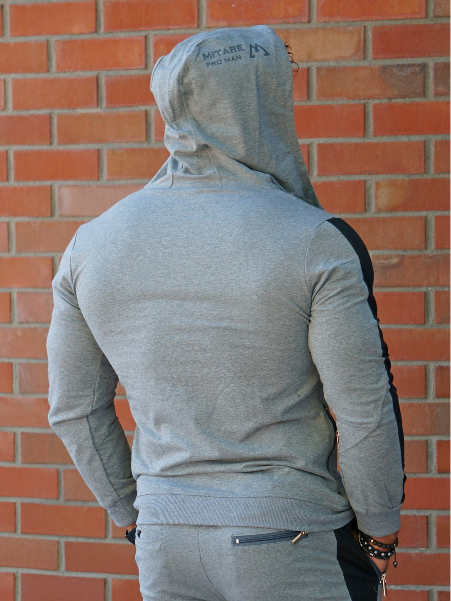 Bluza z kapturem K097 ciemnoszara MITARE PRO MAN
