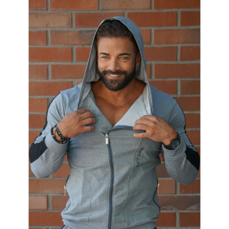 Bluza z kapturem K097 ciemnoszara MITARE PRO MAN