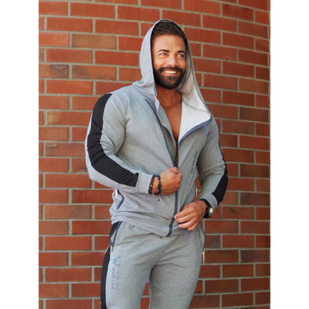 Bluza z kapturem K097 ciemnoszara MITARE PRO MAN