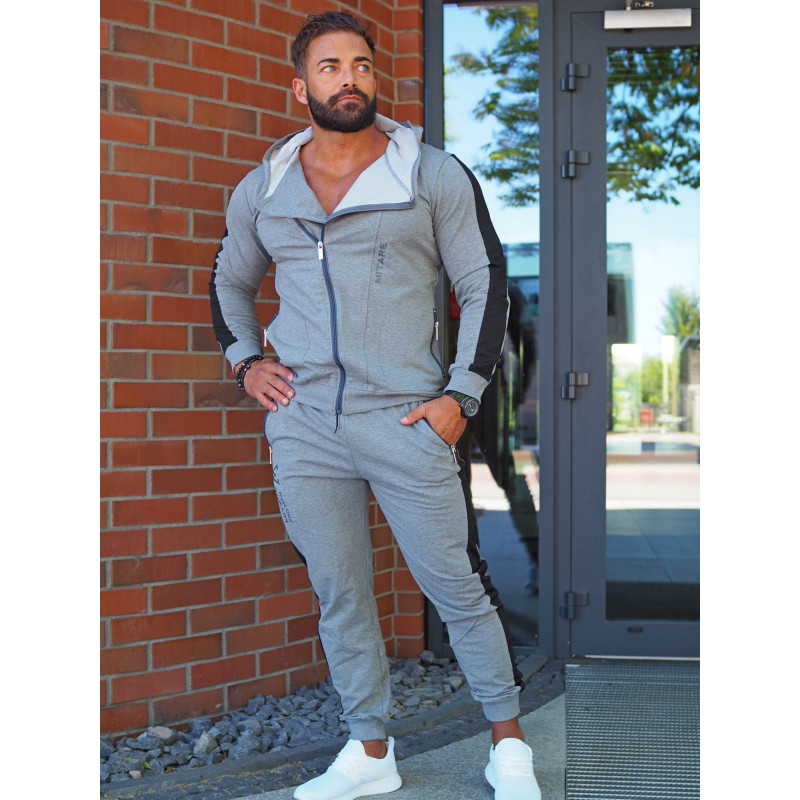 Bluza z kapturem K097 ciemnoszara MITARE PRO MAN