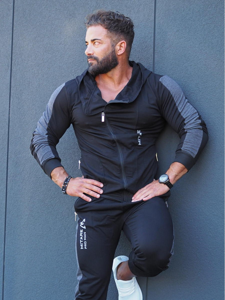 Bluza z kapturem K097 czarna MITARE PRO MAN