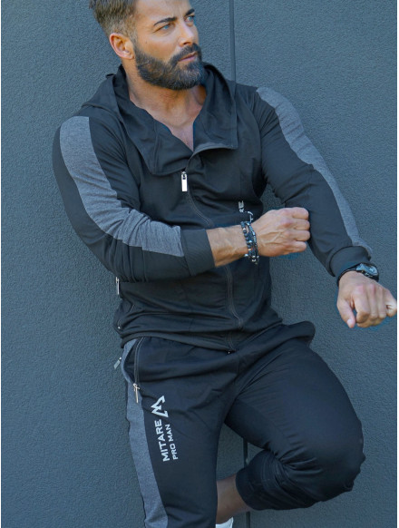 Bluza z kapturem K097 czarna MITARE PRO MAN