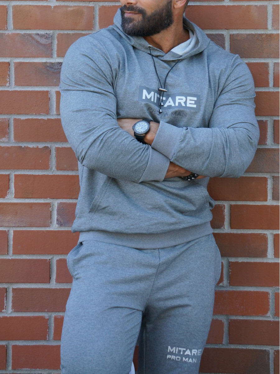 Bluza z kapturem K103 ciemnoszara MITARE PRO MAN