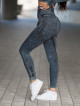 Legginsy damskie bezszwowe czarne PUSH UP MAX MARBLE K111 MITARE