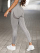 Legginsy damskie bezszwowe jasnoszare PUSH UP MAX K001 MITARE