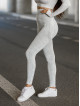 Legginsy damskie bezszwowe jasnoszare PUSH UP MAX MARBLE K111 MITARE