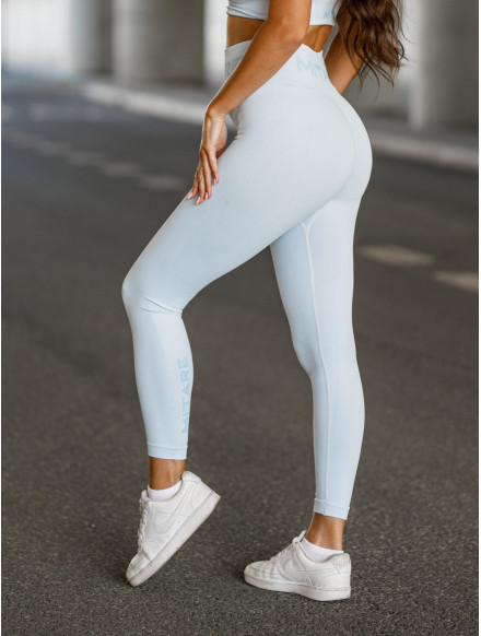 Legginsy damskie bezszwowe sea blue PUSH UP SUNNY K113 MITARE