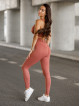 Legginsy damskie bezszwowe brudny róż PUSH UP SUNNY K113 MITARE