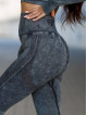 Legginsy damskie modelujące wyszczuplające czarne PUSH UP MAX MARBLE ANGEL K111A MITARE