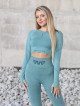 Legginsy damskie modelujące wyszczuplające zielone PUSH UP MAX ANGEL K001A MITARE