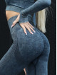 Legginsy damskie modelujące wyszczuplające czarne PUSH UP MAX MARBLE ANGEL K111A MITARE