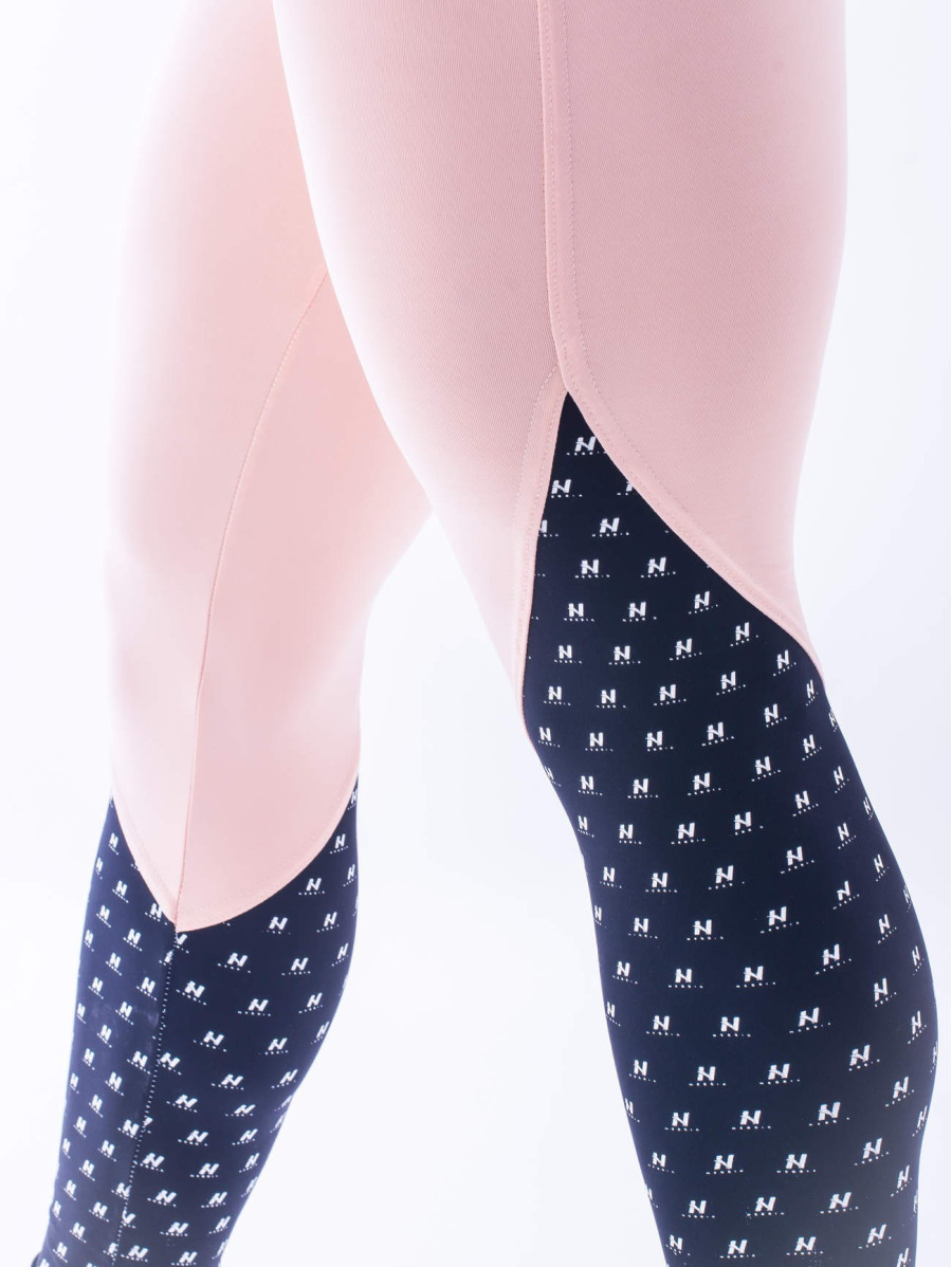 Legginsy damskie łososiowe WYSOKI STAN MODEL N638 NEBBIA
