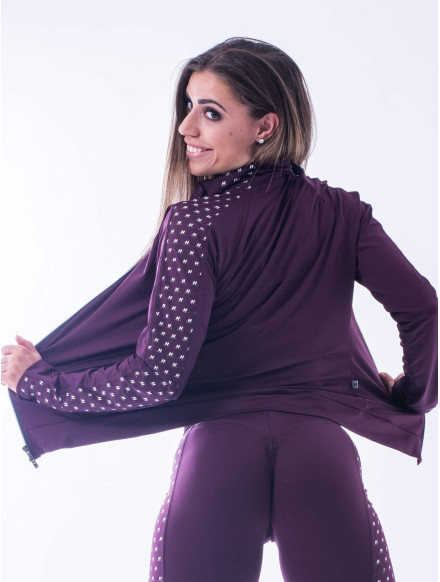 Bluza długi rękaw MODEL N654 BURGUND NEBBIA 2