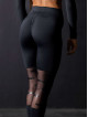 Legginsy damskie z siateczką czarne N666 NEBBIA