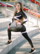 Crop Top z długim rękawem PEARL K025 czarny MITARE