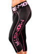 Legginsy damskie 3/4 DriFit  Compression M191 Black/Pink MONSTA