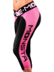 Legginsy damskie 3/4 DriFit Compression M190 Black/Pink MONSTA