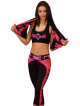 Legginsy damskie 3/4 DriFit Compression M190 Black/Pink MONSTA