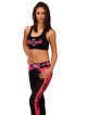 Legginsy damskie 3/4 DriFit Compression M190 Black/Pink MONSTA