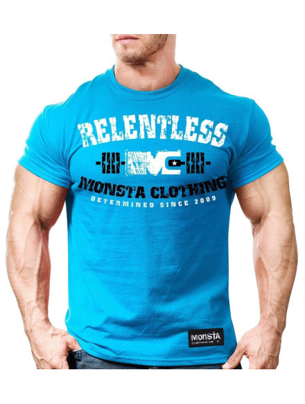 T-shirt męski RELENTLESS M138 Blue MONSTA 2