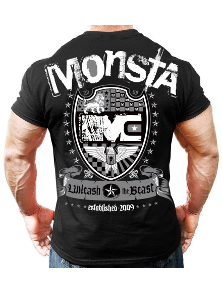 T-shirt męski M017 Black MONSTA