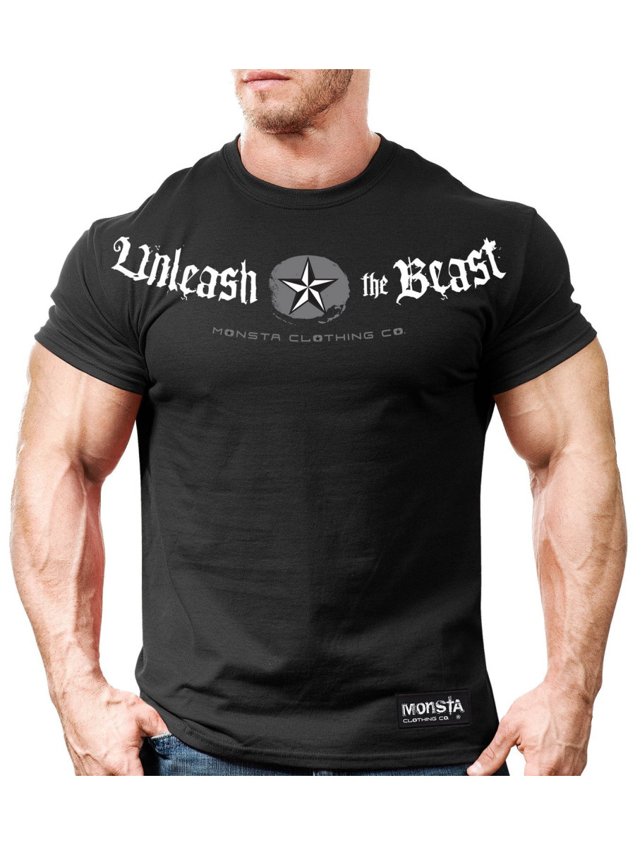 T-shirt męski M017 Black MONSTA