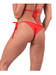 Dół od bikini z marszczeniem MODEL N673 czerwony NEBBIA