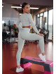 Crop Top bezszwowy DREAM K107 oliwkowy MITARE