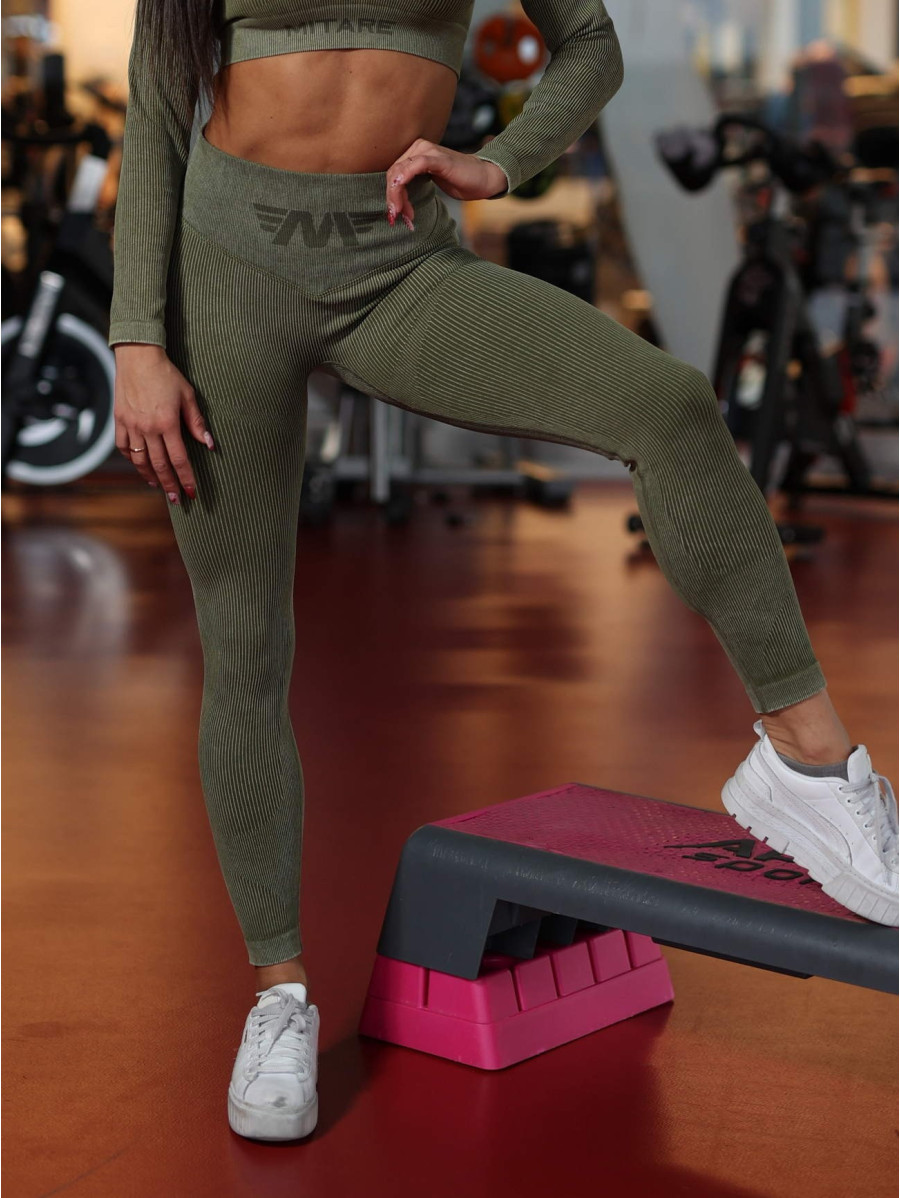 Legginsy modelujące wyszczuplające DREAM PUSH UP ANGEL K108A zielone MITARE