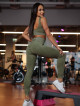 Legginsy modelujące wyszczuplające DREAM PUSH UP ANGEL K108A zielone MITARE