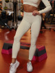 Legginsy damskie modelujące wyszczuplające beżowe by Paula PUSH UP ANGEL K108A MITARE