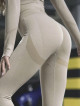 Legginsy damskie modelujące wyszczuplające beżowe PUSH UP MAX ANGEL K001A MITARE