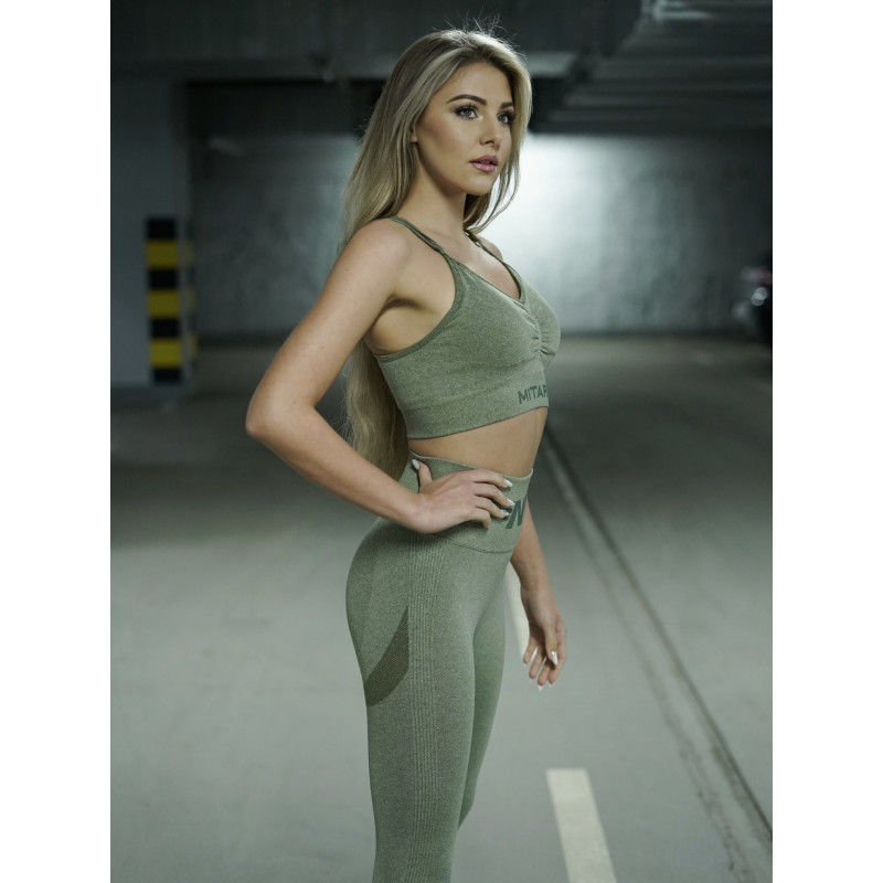 Biustonosz bezszwowy LOVELY K002 army green MITARE