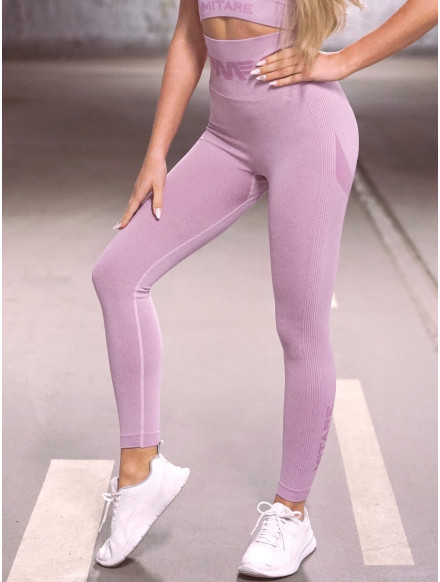 Legginsy damskie modelujące wyszczuplające jasny fiolet PUSH UP MAX ANGEL K001A MITARE 2