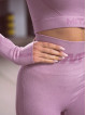 Crop top bezszwowy PUSH UP MAX K084 jasny fiolet MITARE