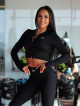Crop top STREET COLLECTION K125 czarny MITARE