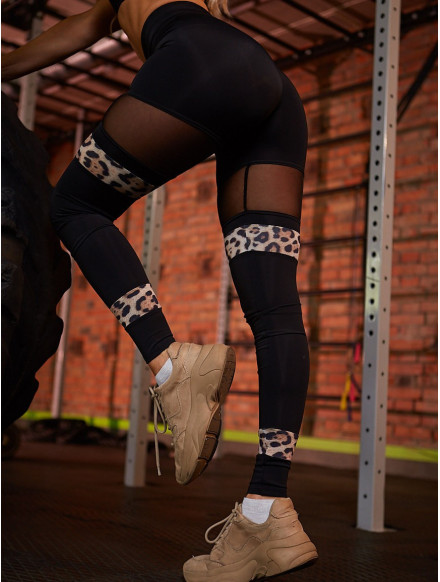 Legginsy damskie LEOPARD K030 MITARE