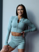 Crop top STREET COLLECTION K125 jasny morski MITARE