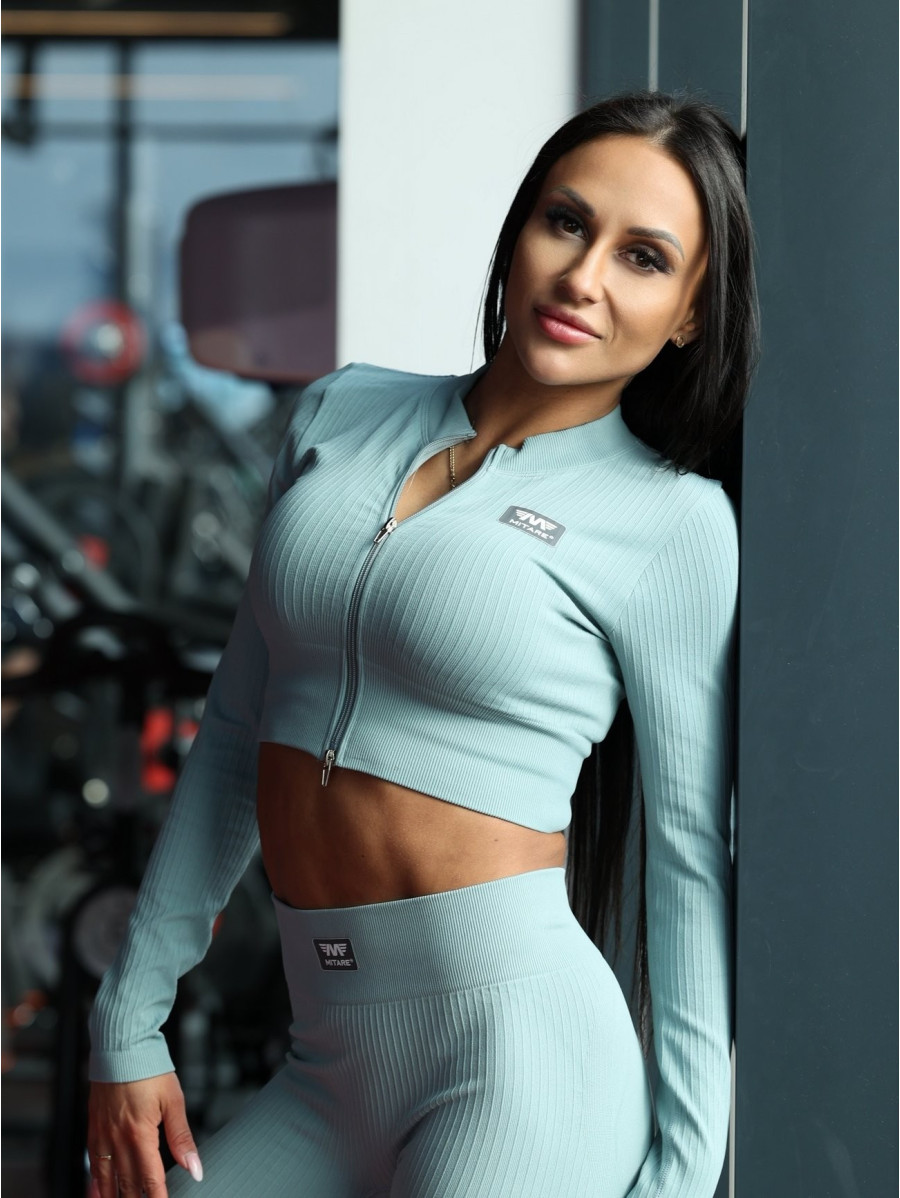 Crop top STREET COLLECTION K125 jasny morski MITARE