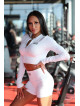 Crop top STREET COLLECTION K125 biały MITARE
