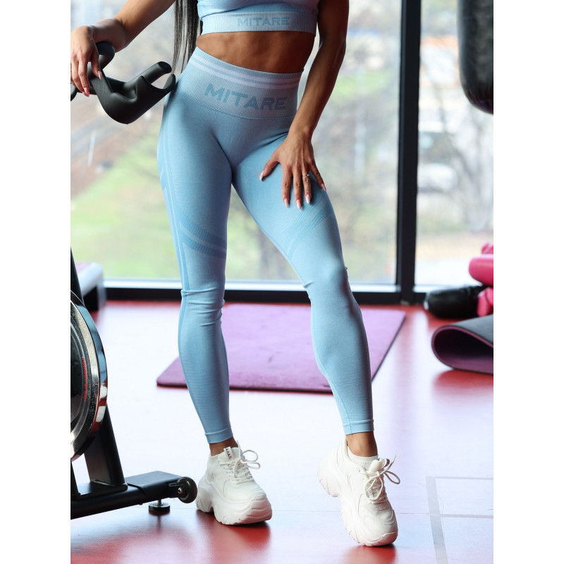 Legginsy damskie niebieskie SLIM PUSH UP K078 MITARE