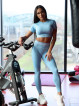 Koszulka SLIM PUSH UP K117 niebieska MITARE