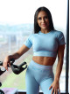 Koszulka SLIM PUSH UP K117 niebieska MITARE