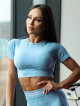Koszulka SLIM PUSH UP K117 niebieska MITARE