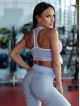 Legginsy damskie szare SLIM PUSH UP K078 MITARE