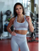 Biustonosz bezszwowy SLIM PUSH UP K079 szary MITARE