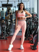 Legginsy damskie łososiowe SLIM PUSH UP ANGEL K078A MITARE